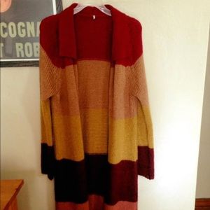 Free People maxi cardigan sweater